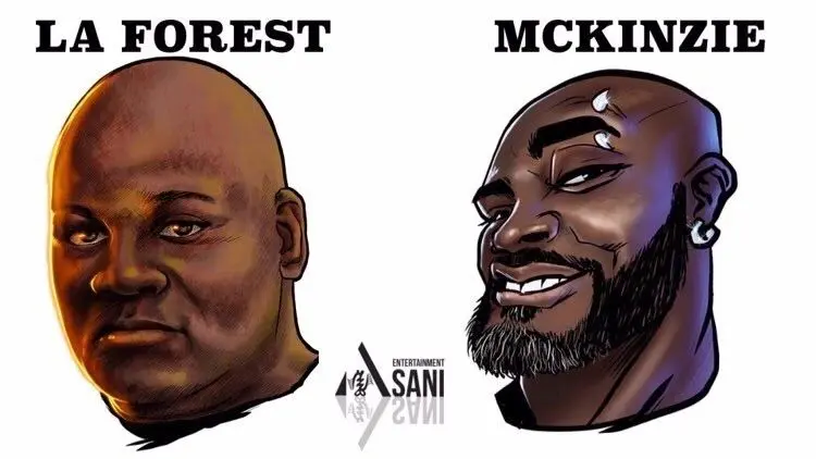 A cartoon of forrest and mckinley